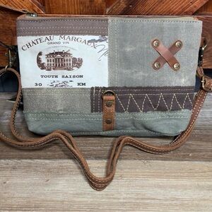 Vintage Style Men’s Bag - Brown and Gray